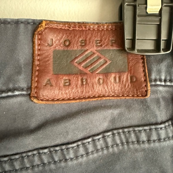 JOSEPH ABBOUD Classic Fit Blue Mens Cotton Blend Chinos, 33x30 - Picture 5 of 6